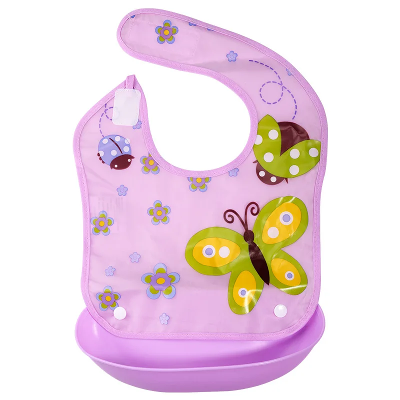 Детский Нагрудник-Бандана с милыми животными нагрудник карманами