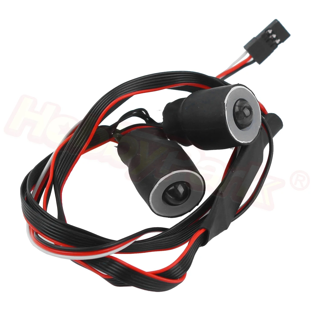 Светодиодные фары на радиоуправлении для автомобиля ангельские глазки 1/10 RC Rock