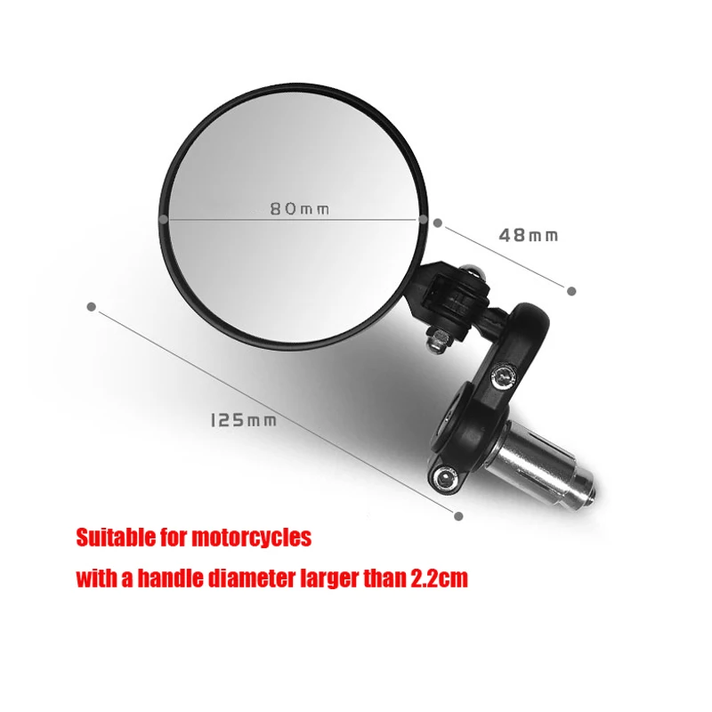 Универсальный мотоцикл Ручка Бар Конец боковые зеркала складной moto vespa зеркало