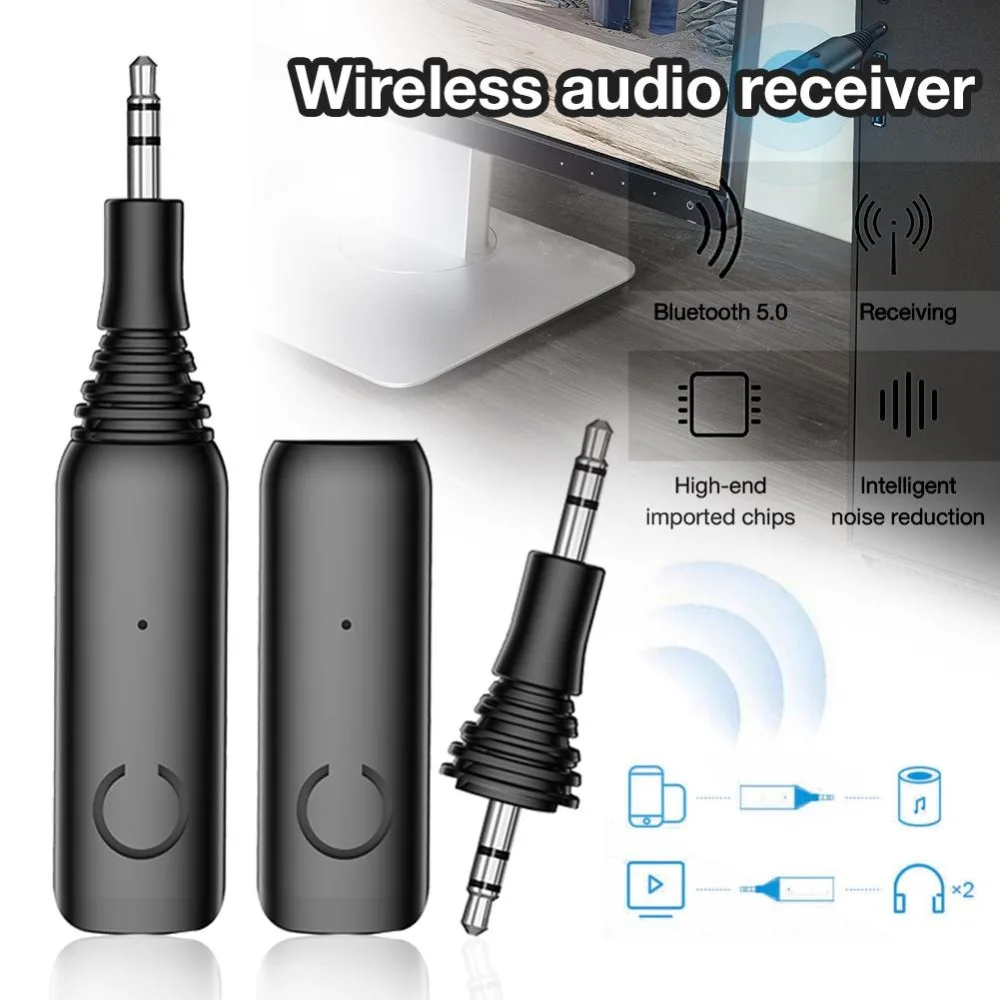 Портативный Bluetooth 5,0 QCC3005 Aptx с низкой задержкой RCA Aux 3,5 мм стерео музыкальный приемник Мини беспроводной Handsfree MP3 аудио адаптер