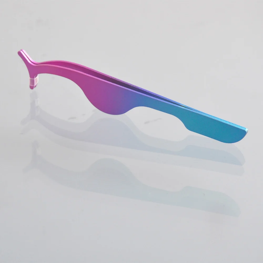 Оптовая продажа 10 штук упак. нержавеющая сталь пинцет для накладных ресниц