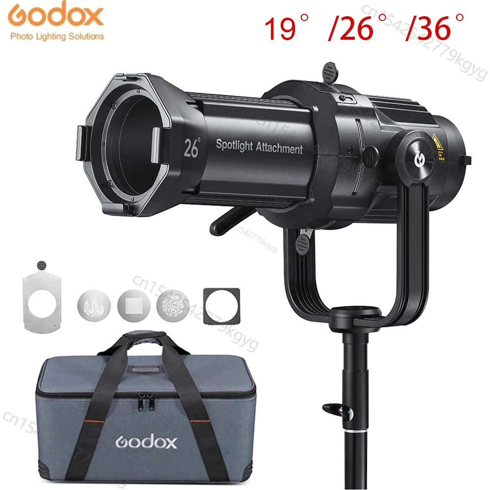 

Godox VSA-19K VSA-26K VSA-36K Conical Snoot Optical Condenser Spotlight Attachment Bowens Mount fr VL300 SL150II LED Photo Light
