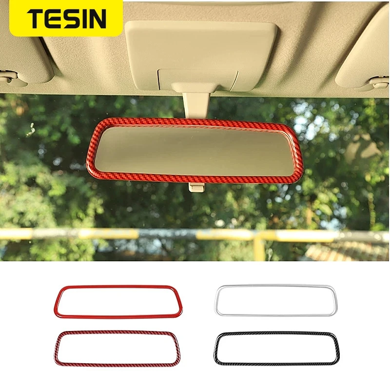 

TESIN Interior Mouldings for Jimny JB74 Car Interior Rearview Mirror Decoration Stickers for Suzuki Jimny 2019+ Accessories