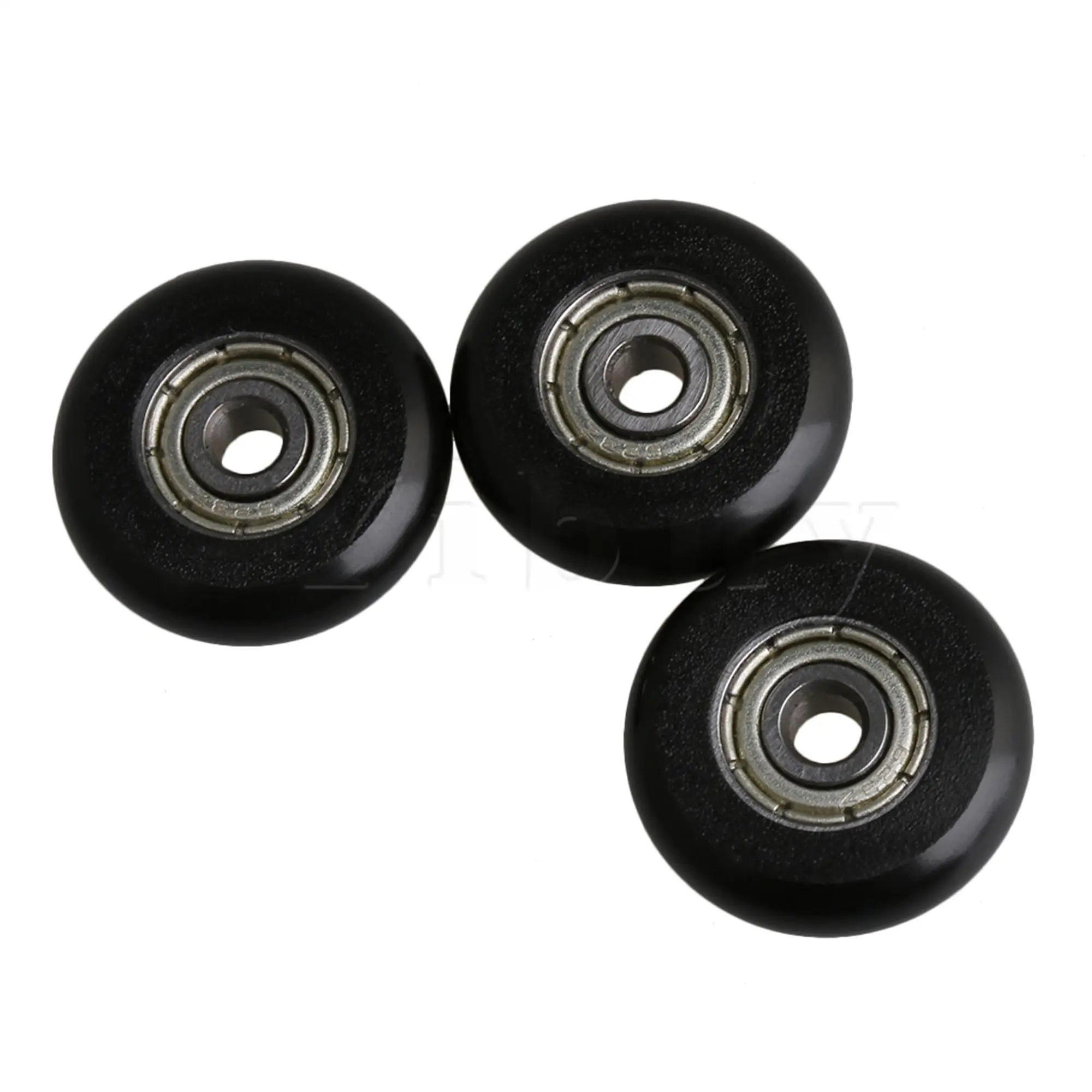 

4 pieces Black Small Bearings Pulleys for Low Speed Low Load Project
