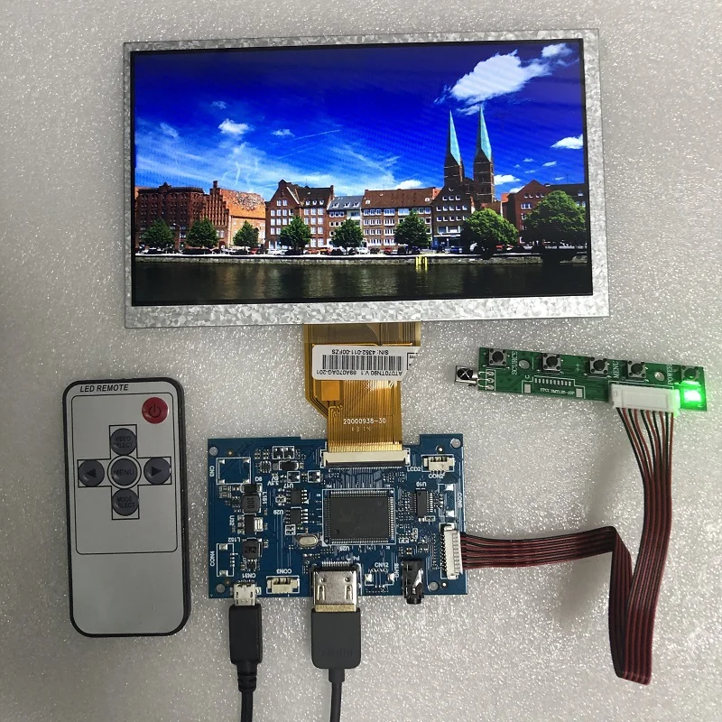 7-дюймовый ЖК-экран AT070TN90 TFT TN 50 pin 800x480 HDMI Универсальная панель контроллера