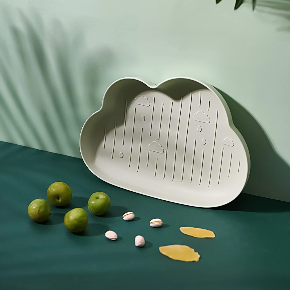 

Nordic Style Cloud Shape Dining Plate Dessert Plate Nut Fruit Cake Tray Snack Kitchen Dry Fruits Bowl Candy Box Kitchen Supplies