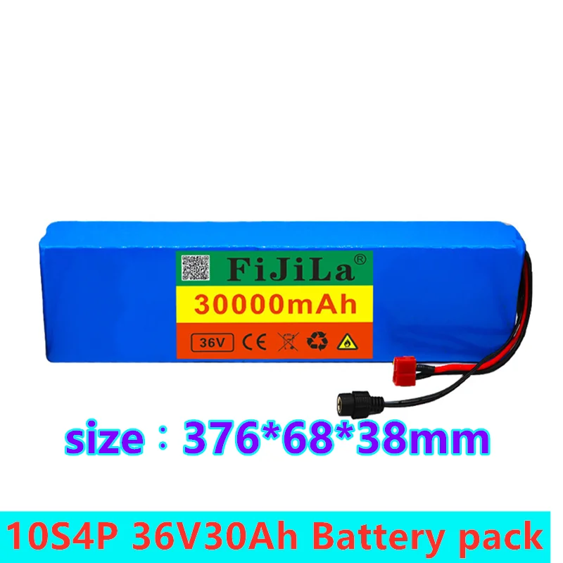 

2021 100% новый аккумулятор 36В 10S4P 30Ah батарейный блок 500W высокая мощность батареи 42В 30000 мА/ч, Электрический велосипед Ebike BMS