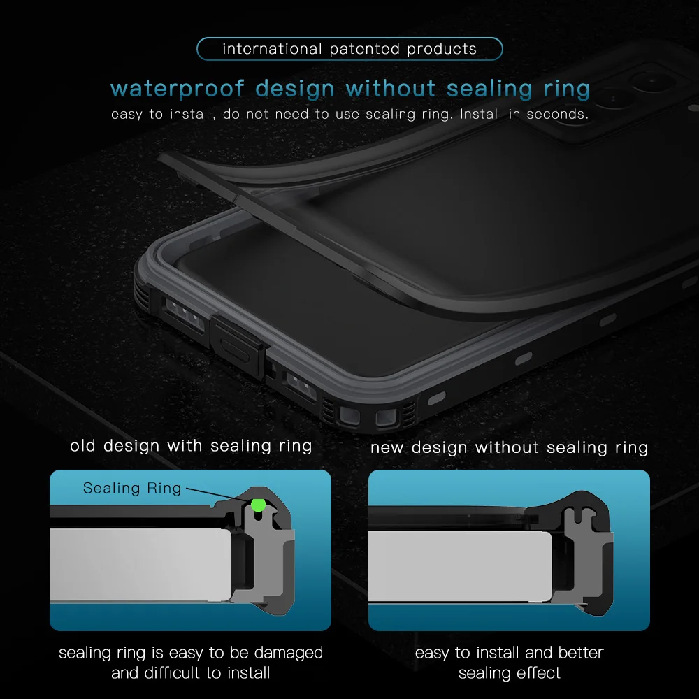 s 21 ultra 5g ip68 waterproof case for samsung galaxy s21 case water proof diving out sport 360 protect s21 plus cover seal etui free global shipping