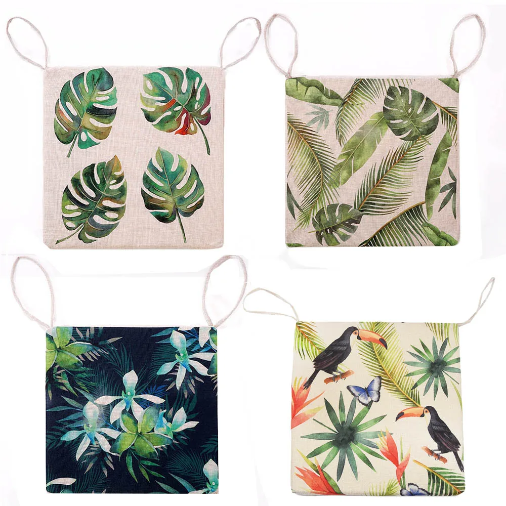 Льняная подушка для дома декоративная Удобная дивана кресла с листьями | Дом и