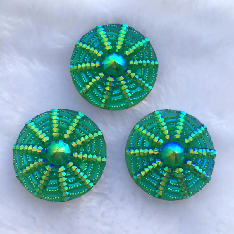 30 мм Стразы круглые палки на камнях с плоской задней частью Швейные бусины для