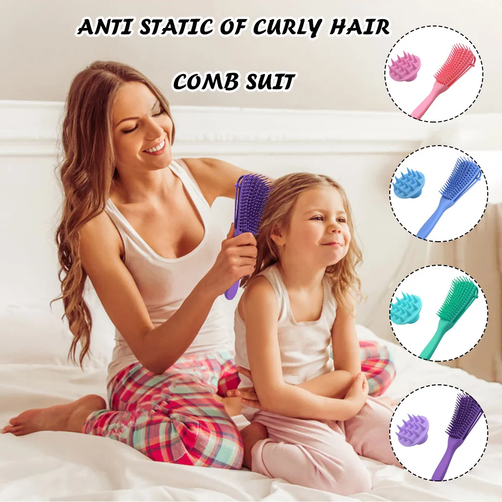 

Силиконовая щетка для шампуня, удобный массажер для волос и кожи головы с мягкой щеткой для улучшения циркуляции крови, скребок для головы д...