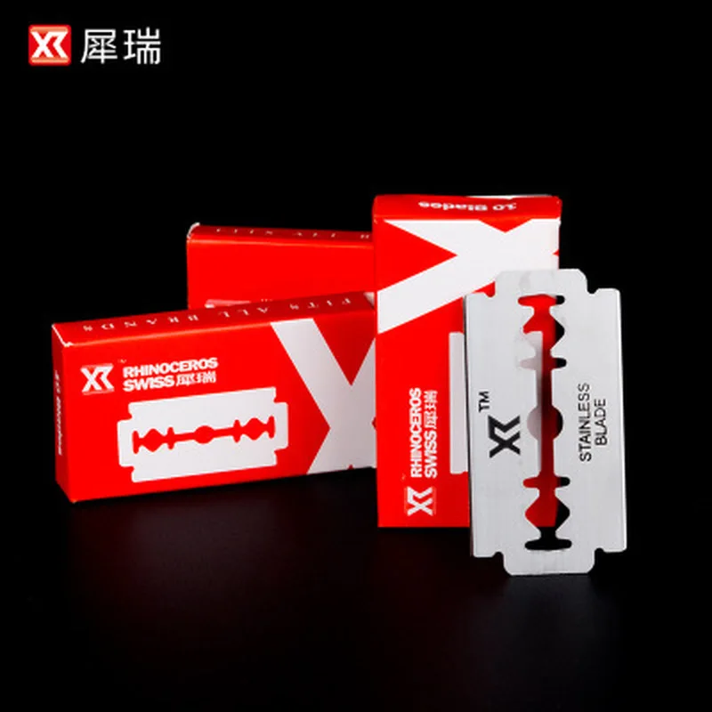 Бритвенные лезвия с двойными краями для мужчин 10 шт. уход за лицом классическое