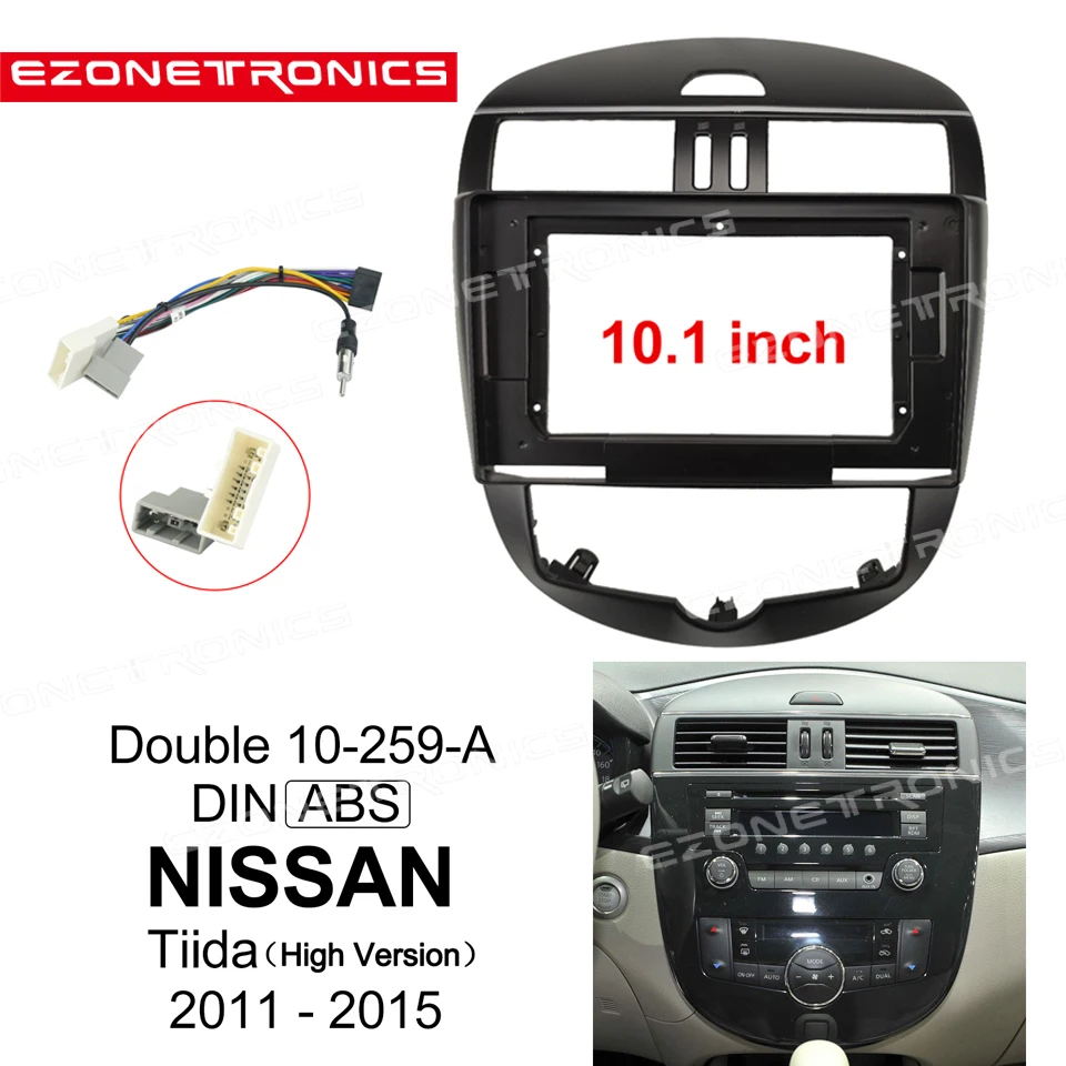 Автомобильный аудио адаптер для рамы DVD 2Din 1Din приборная панель 9 дюймов NISSAN Tiida 2011