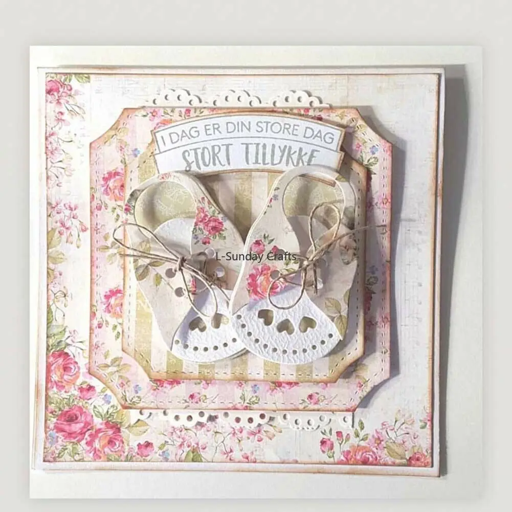 L-Sunday ремесла высечки для детской обуви металлические вырезанные формы рукоделия