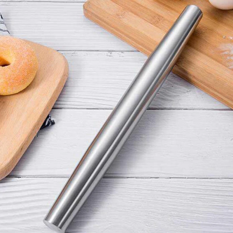 

304 stainless steel rolling pin Wrappers dough rolling noodle stick baking tool rolling noodle stick