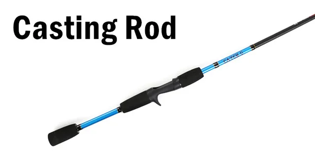 Синий Catch.U 1.8M Fishing Rods Carbon Spinning Fishing Pole Spinning Fishing Rod 2 Section Lure Casting Pole - Цвет: Синий