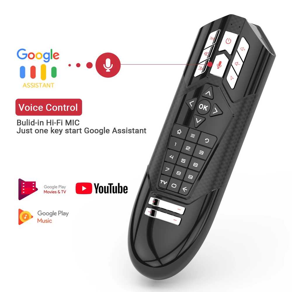 2020 Q1 гироскоп 2 4G Беспроводной воздуха Мышь умный голосовой пульт дистанционного