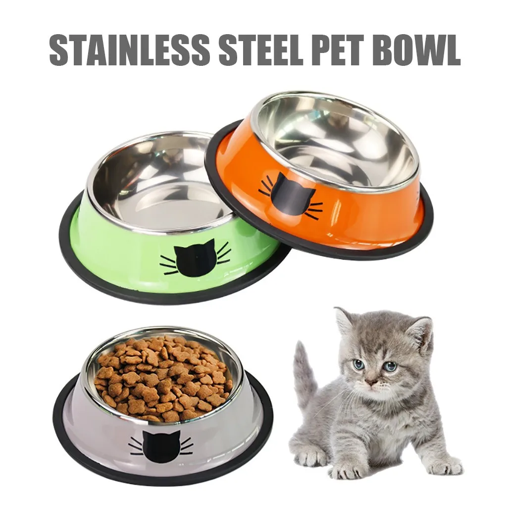Миски для питомцев еда кошек с противоскользящей основой щенков котят кроликов