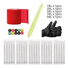 Набор для татуировок ручка для рукоделия 1RL 3RL 5RL 7RL 9RL ручная игла для татуировок ручная ручка для начинающих аксессуары для татуировок