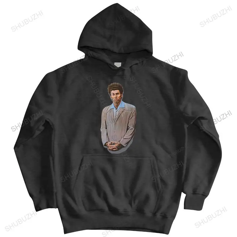 

men's brand shubuzhi hooded coat black hoody Kramer painting from Seinfeld Mens new arrived cotton sweatshirt autumn hoodie