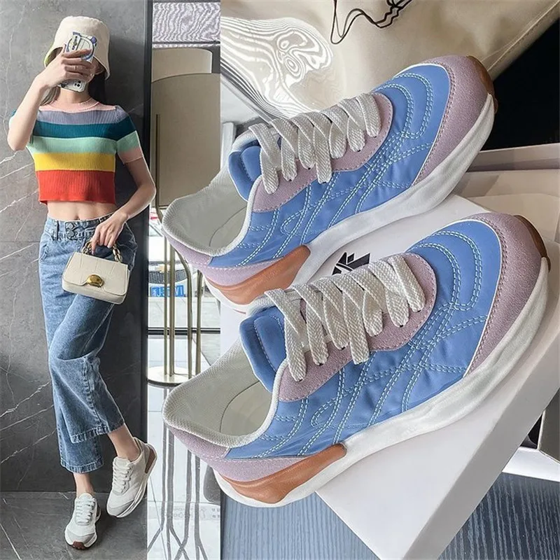 

Luxury Women's Dad Sneakers Fashion New Mixed Colors Outdoor Sports Shoes Platform Breathable Light Female Tennis Footwear