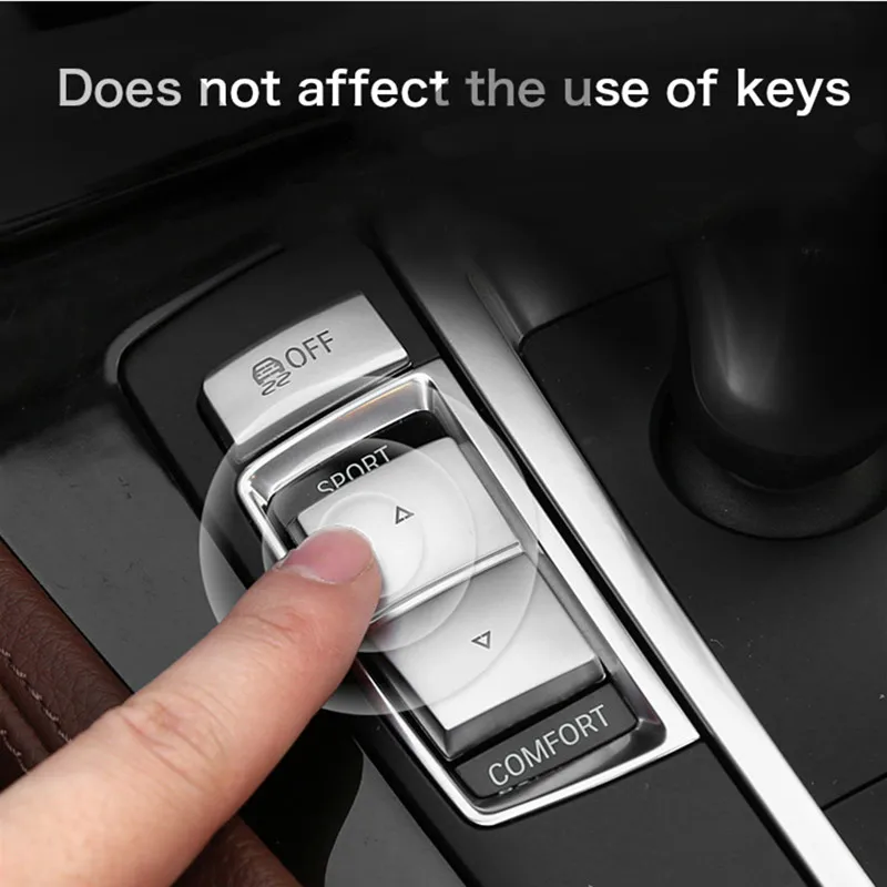 

Chrome Car Button Covers Stickers Interior Modification Accessories For BMW F10 F07 F06 F20 F30 F32 F01 F02 F25 F26 Car Styling