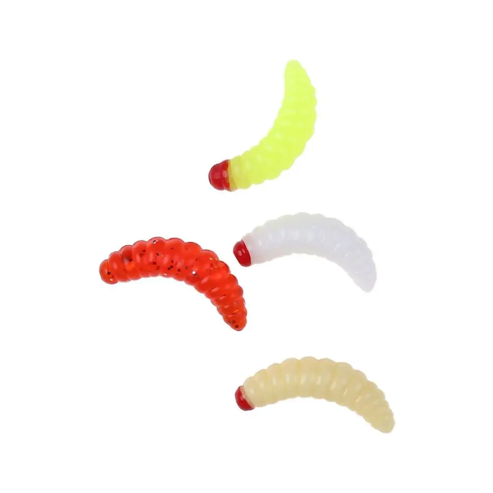 Хлебная рыболовная баг Мягкая наживка Grub светящийся запах ручной полюс приманка