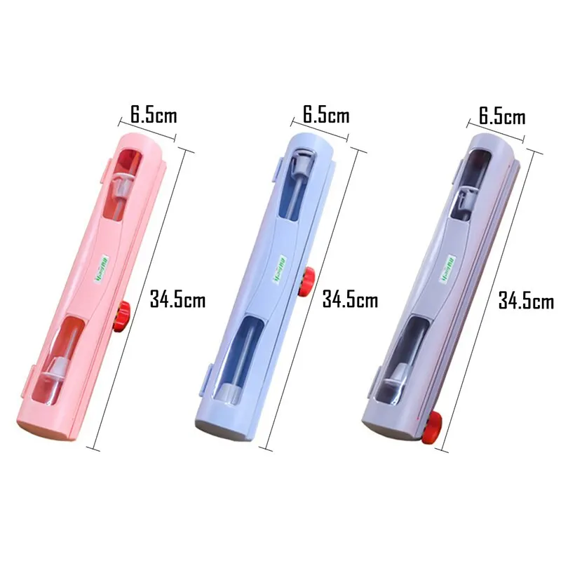 

Magic ABS Good Useful Fruit Food Fresh Keeping Plastic Cling Wrap Dispenser Preservative Film Cutter Kitchen Tool Accessories
