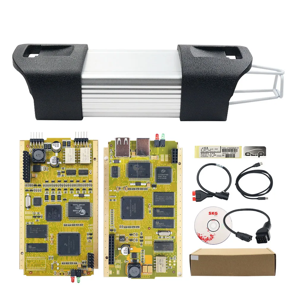 For Renault Can Clip V213 Full Chip CYPRESS AN2131QC AN2135SC 4 Gifts OBD2 Scanner CAN CLIP Car Diagnostic Interface |