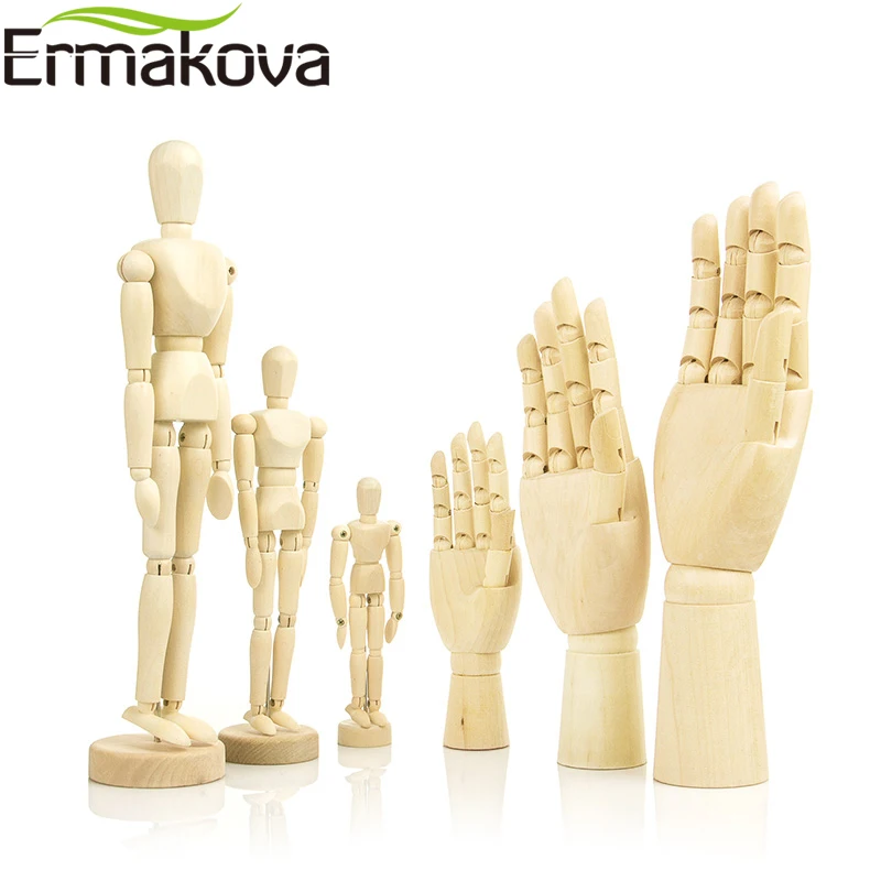 Манекен с подставкой деревянный подвижными конечностями|Статуэтки и миниатюры| |