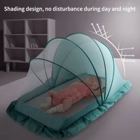 portable foldable crib childrens mosquito net tent children summer cradle bed crib sleeping mosquito net sleeping pad