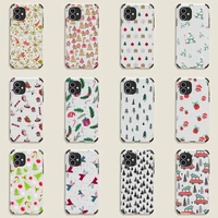 christmas gift tree elk pattern phone case lambskin leather for iphone 12 11 8 7 6 xr x xs plus mini plus pro max shockproof