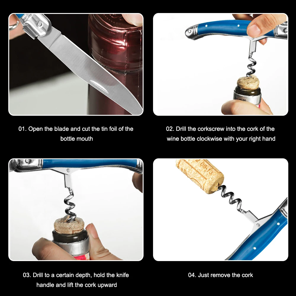 4 шт. складной винный нож из нержавеющей стали | Дом и сад