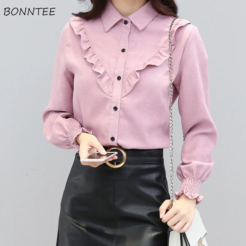 Женские рубашки 2020 простая универсальная модная однотонная Вельветовая женская