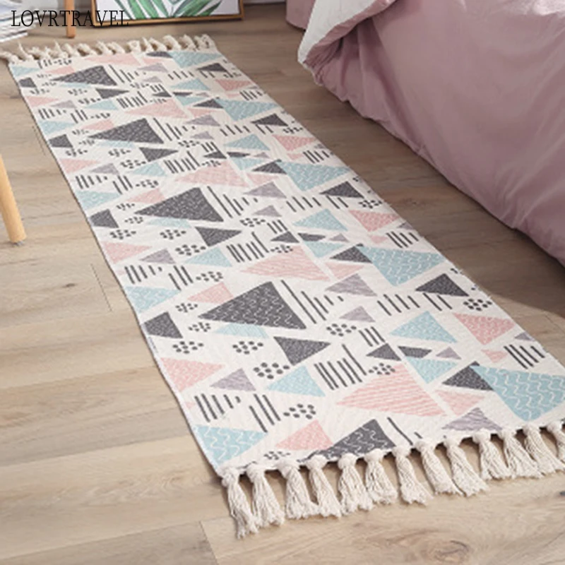 Богемный ковер для гостиной искусственный декоративный спальни чайное одеяло
