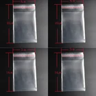 Пакеты 50 шт. 12*20 см прозрачный из целлофана с застежкойБОППполиэтиленовые пакеты, прозрачные упаковочные полиэтиленовые пакеты, самоклеющиеся