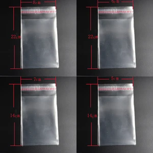 Пакеты 50 шт. 12*20 см прозрачный из целлофана с застежкойБОППполиэтиленовые пакеты, прозрачные упаковочные полиэтиленовые пакеты, самоклеющиеся