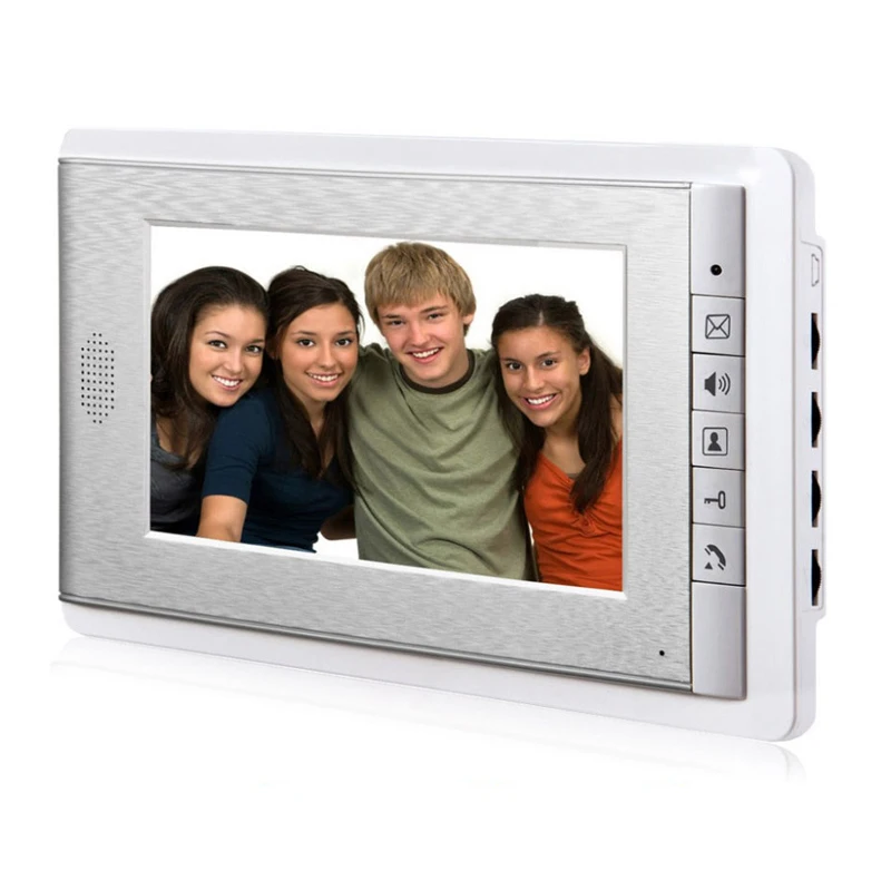 7 ''TFT lcd Проводной видео-телефон двери визуальный видеодомофон Громкая связь домофон система с водонепроницаемой наружной ИК-камерой для дома - Цвет: 1 Monitor