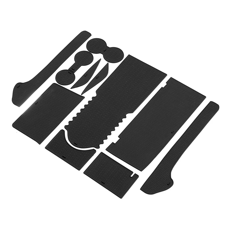 

11Pcs Gate Slot Pad for Tesla Model X Model S Accessories Door Pocket Liner Cup Holder Pad Console Mat