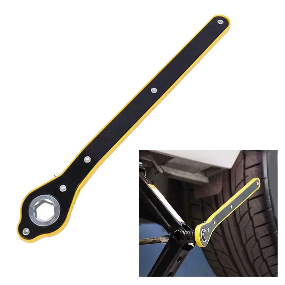 

Car Swivel Labor-Saving Jack Ratchet Wrench Tire Wheel Lug Wrench Hand Tool Jack Accessories Lifting Jack Wrench Car Accessories