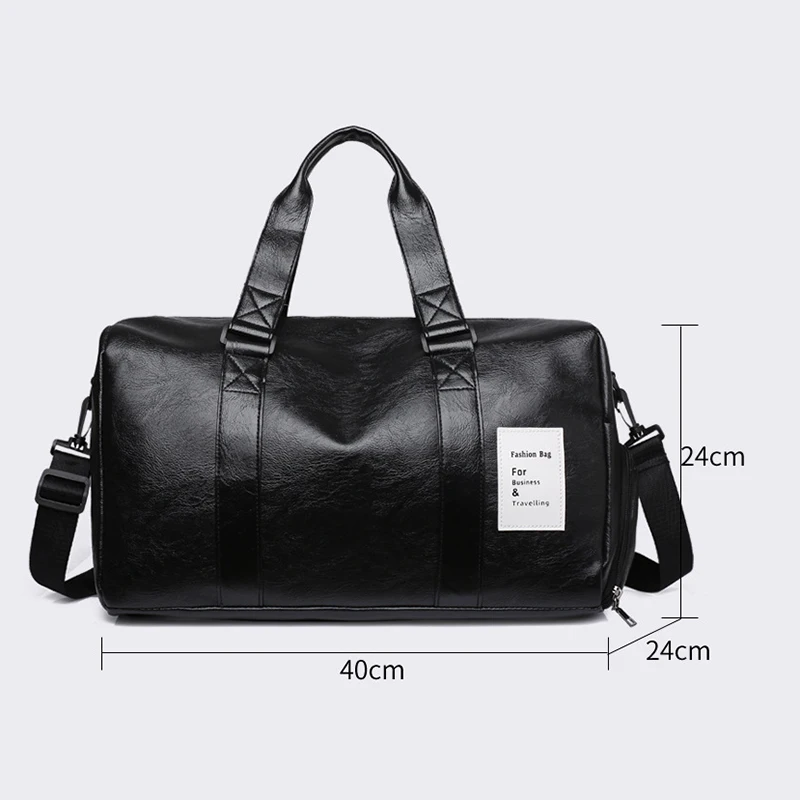 Women's Sports PU Yoga Fitness Bag with Independent Shoe Warehouse Travel Training Bag 2021