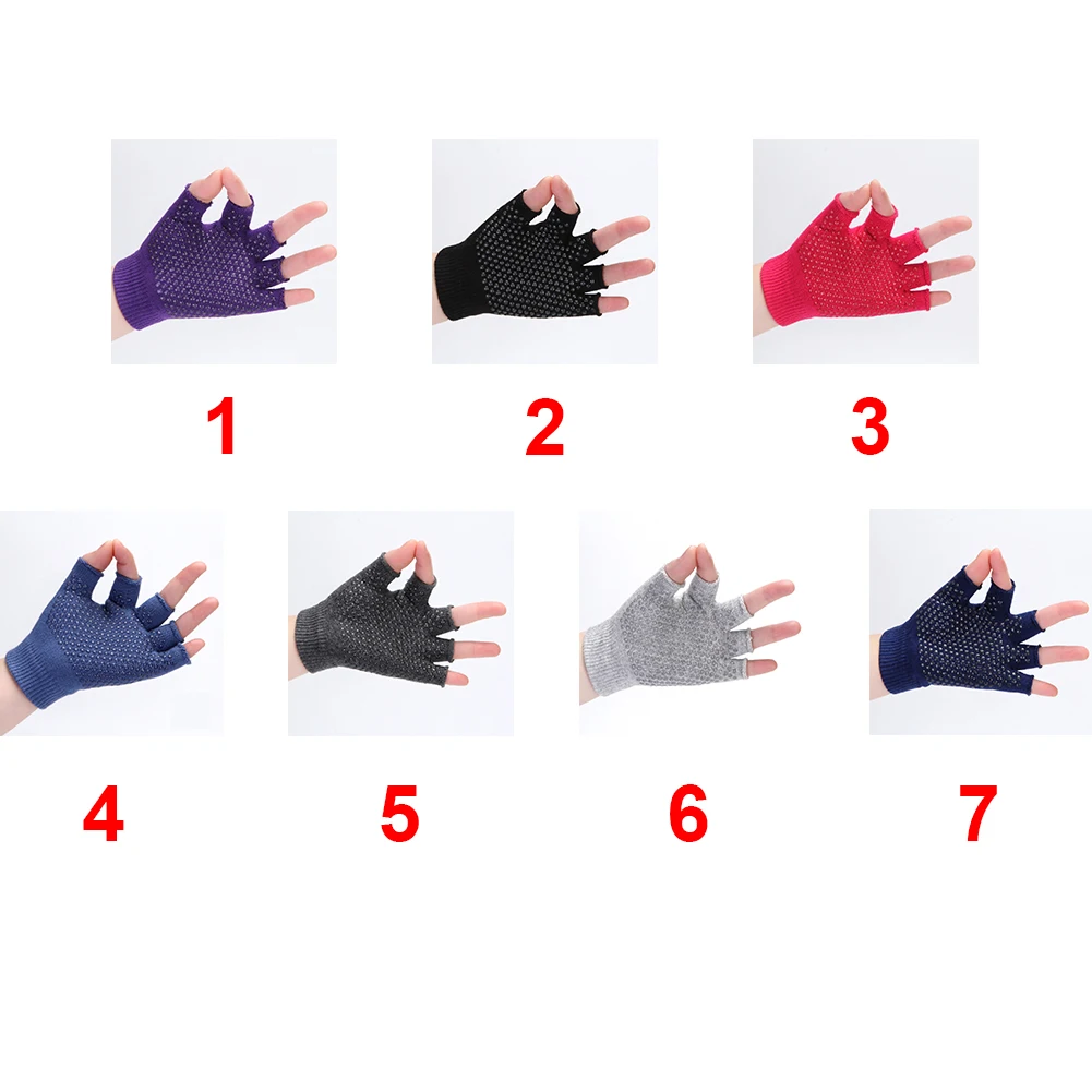 Осенне-зимние хлопковые перчатки унисекс в горошек гелевые для пальцев