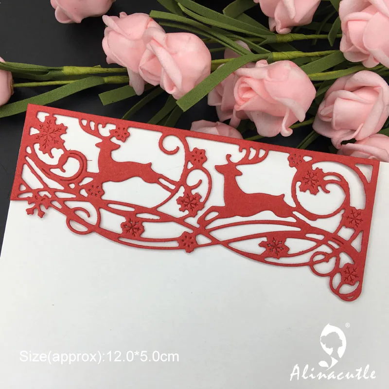 Штамповка для резки металла штамповка скрапбукинга с краями рождественской лозы