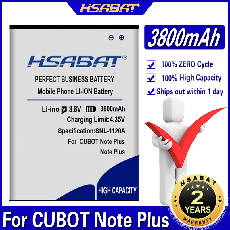Аккумулятор HSABAT 3800 мАч для CUBOT Note Plus|Аккумуляторы мобильных телефонов| |