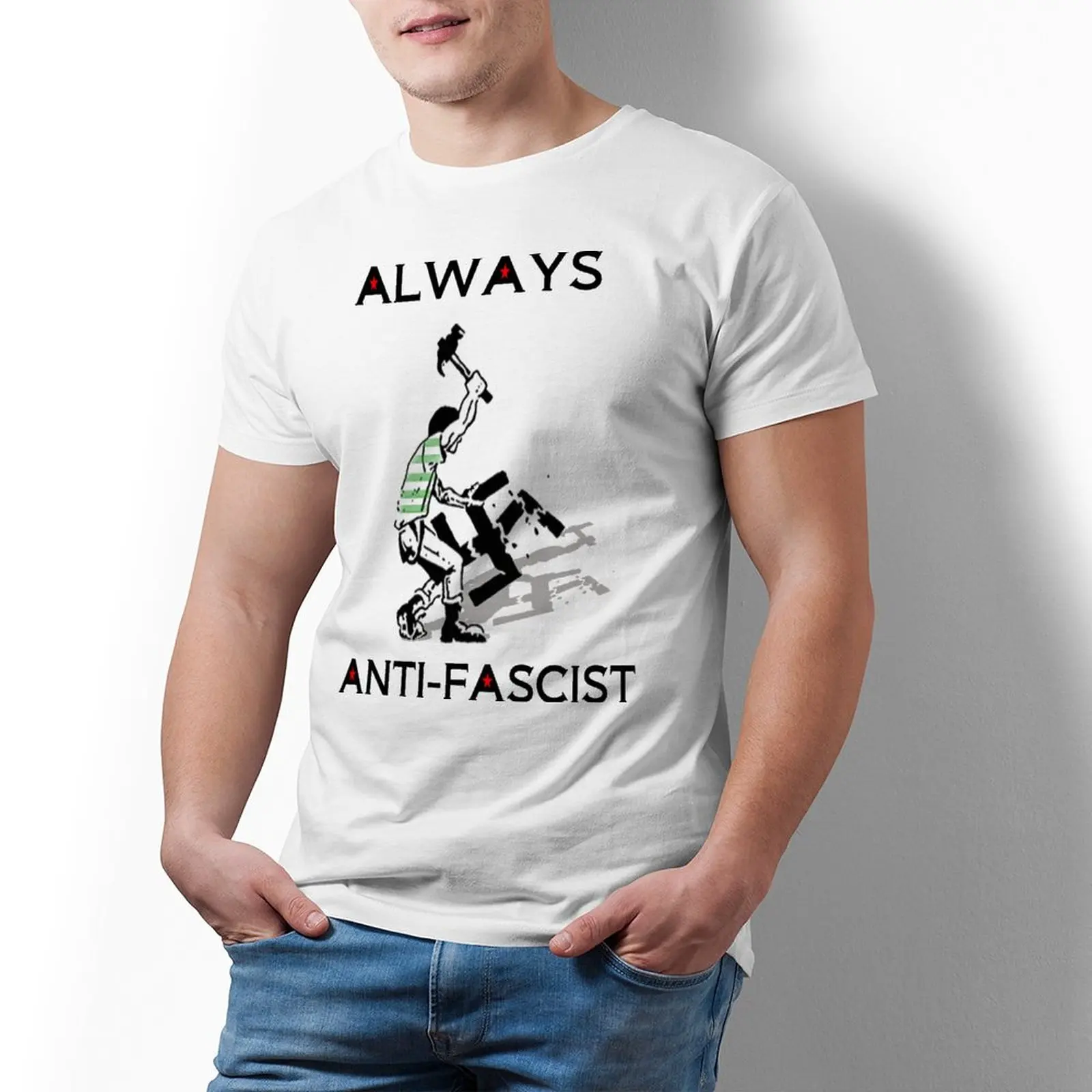 

Футболка мужская оверсайз с принтом, 100 хлопок