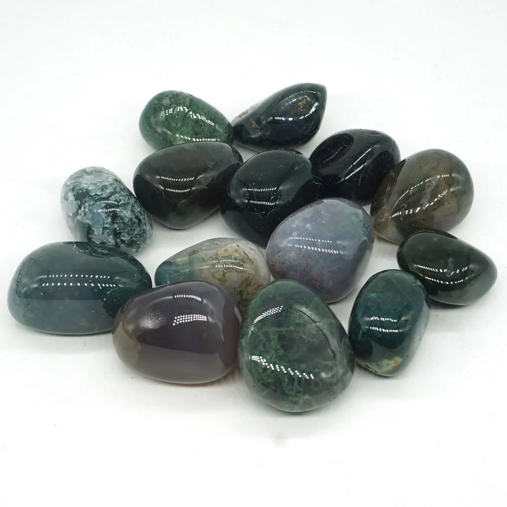 200 г натуральный драгоценный камень агат цвета зеленого мха с украшением в виде