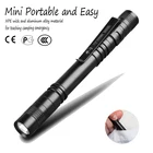 Мини Портативный фонарик светодиодный фонарь-ручка, 1 режим, медицинский фонарик с фиксированным фокусом, светодиодный фонарик, фонарик для ходьбы, походов