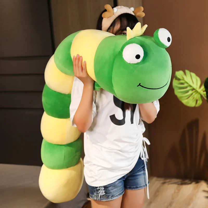 

Cute Soft Long Frog Pillow Plush Toys Stuffed Office Pillow Bed Deer Sleep Pillow Home Decor Gift Doll For Kids Girl