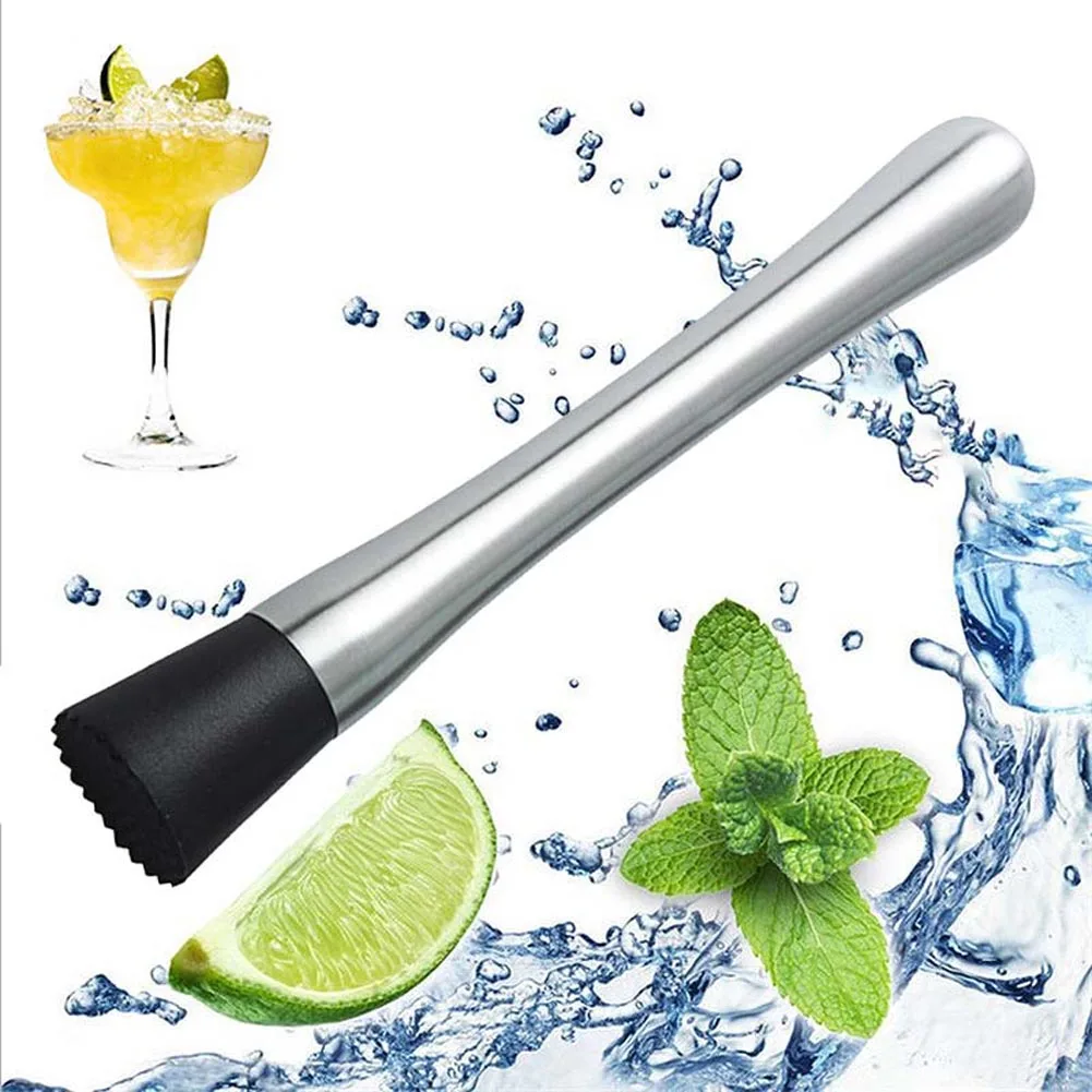 Muddler из нержавеющей стали бар миксер барная посуда Mojito коктейль DIY напиток пестик для фруктов измельченный лед инструмент бармена JS21