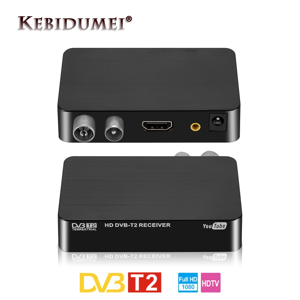 Приемник тюнер Kebidumei HDMI HD 1080P спутниковый декодер для цифрового ТВ приставки DVB T2